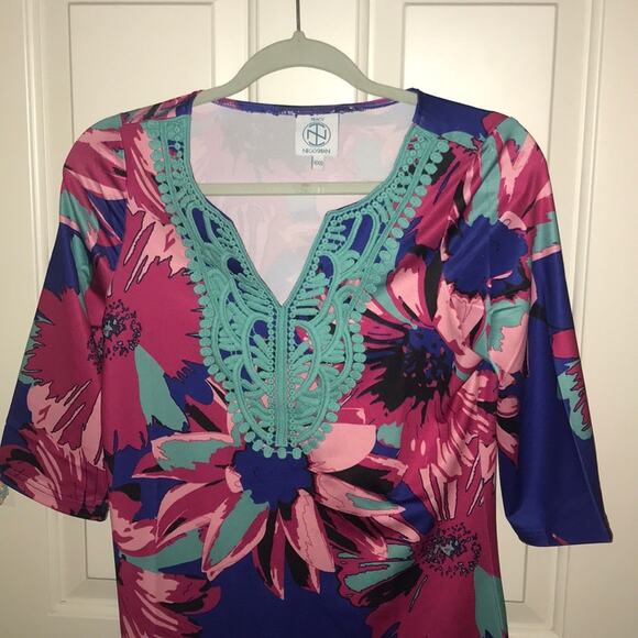 TRACY NEGOSHIAN Emilia Printed Shift Dress xxs - Picture 4 of 9